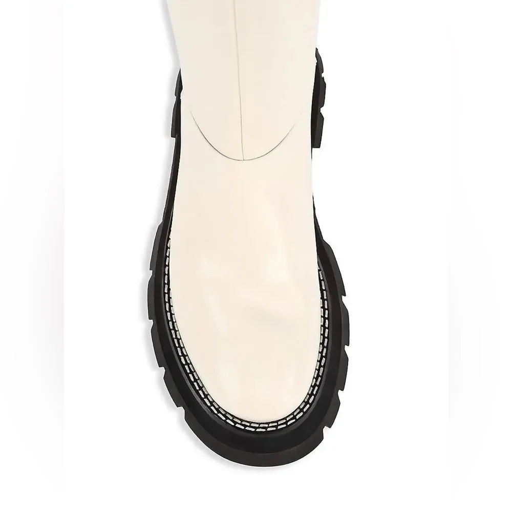 3.1 Phillip Lim Kate Tall Boots in White, New, Size 38.5